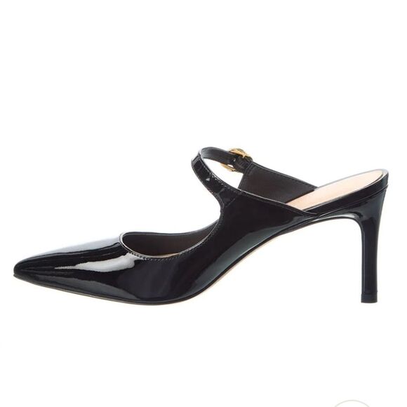 BRAND NEW STUART WEITZMAN CRYSTAL BUCKLE 75 PATENT MULE G1 - Picture 9 of 16
